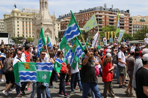 Manifestación en defensa de la pesca