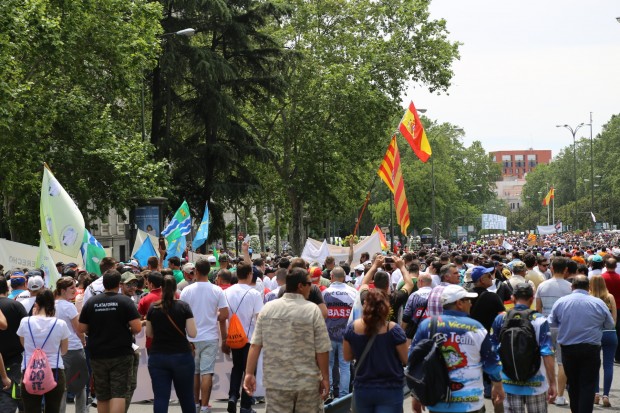 Manifestación en defensa de la pesca