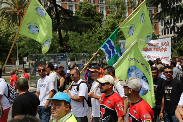 Mifestación en defensa de la pesca